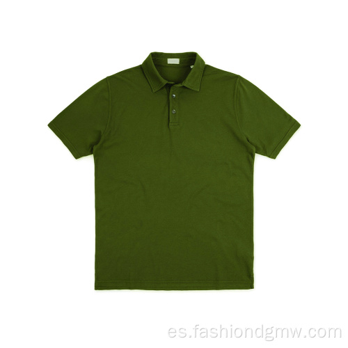Camiseta de polo de golf personalizada Color liso seco rápido